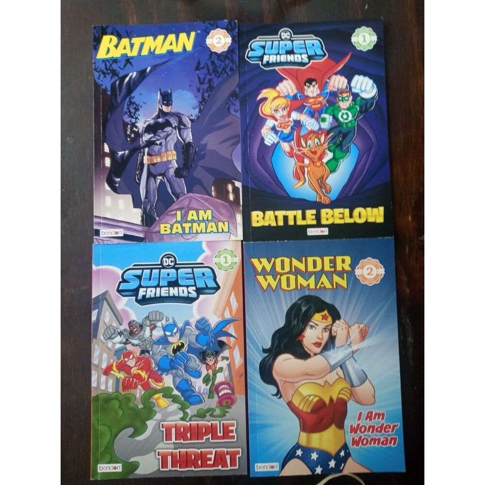 Set of 4 DC Super Friends Paperback Books